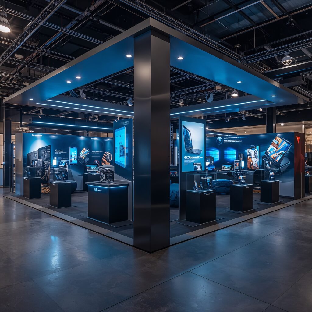 Lucid_Origin_a_cinematic_photo_of_Cena_3D_realista_de_um_estan_0